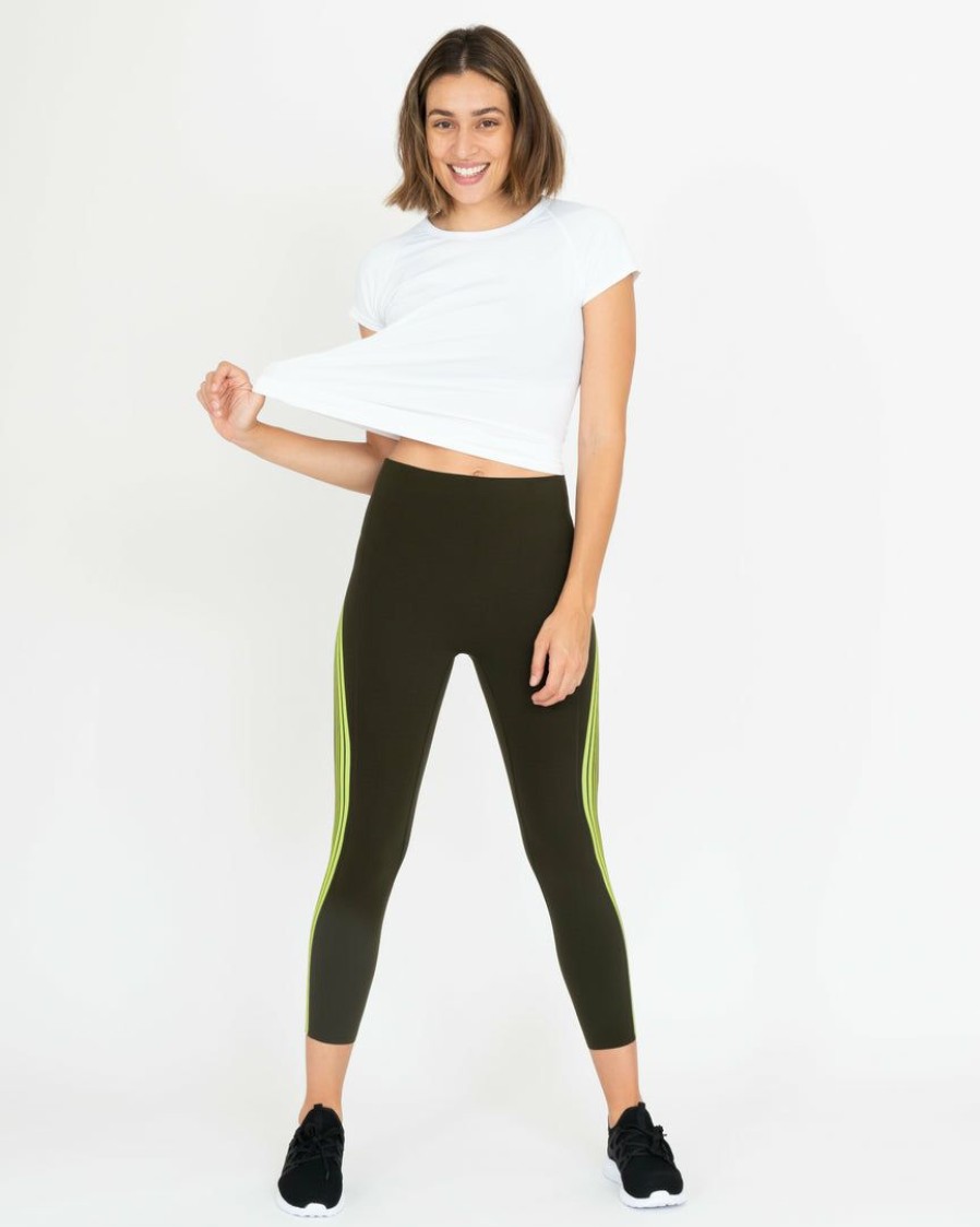 Clothing Spanx | Spanx Every.Wear Contour Stripe 7/8 Leggings