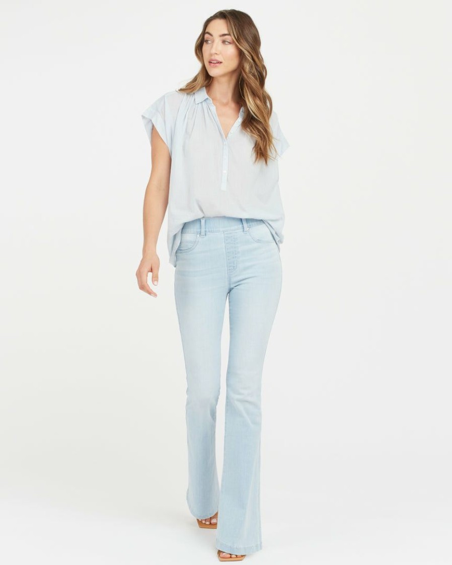 Clothing Spanx | Spanx Flare Jeans, New Light Wash