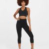 Clothing Spanx | Spanx Booty Boost Active Cropped Leggings Very Black