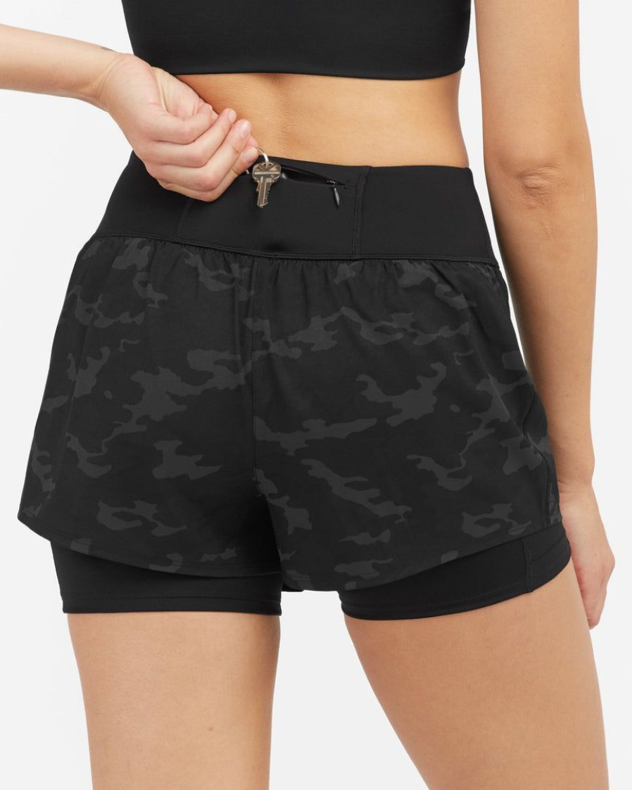 Clothing Spanx | Spanx The Get Moving Short, Camo Black Camo