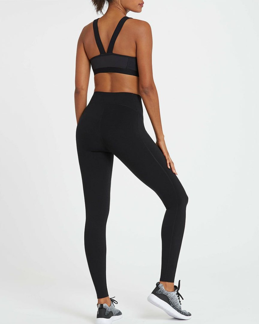 Clothing Spanx | Spanx Every.Wear Active Icon Leggings Very Black