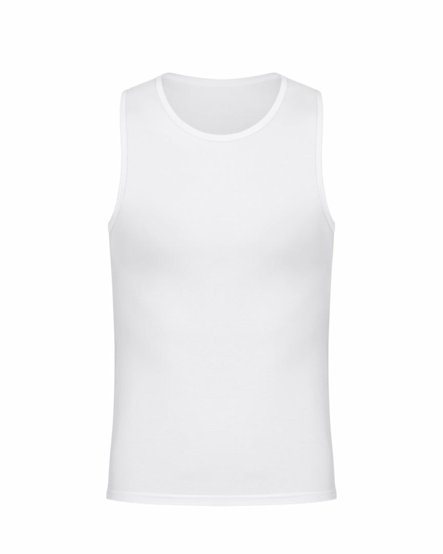 Clothing Spanx | Spanx Mens Sculpt Cotton Tank