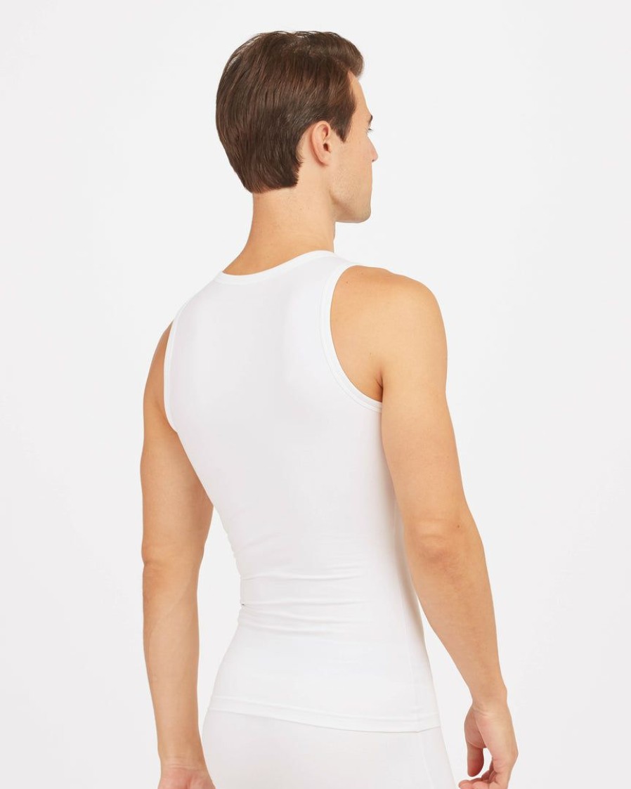 Clothing Spanx | Spanx Mens Sculpt Cotton Tank