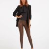 Clothing Spanx | Spanx Faux Leather Snakeskin Leggings Brown Snakeskin