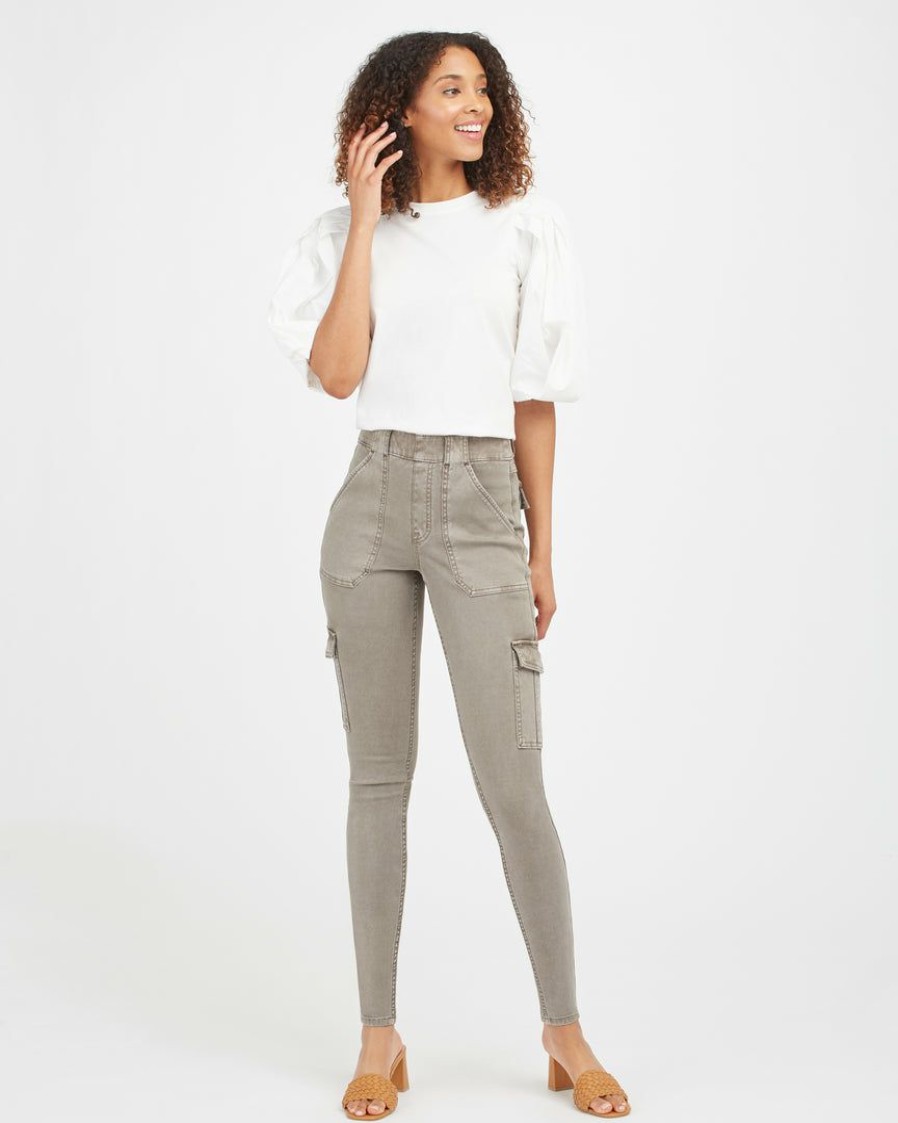 Clothing Spanx | Spanx New Stretch Twill Ankle Cargo Pant