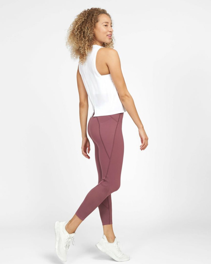 Clothing Spanx | Spanx Every.Wear Laser Wave 7/8 Leggings