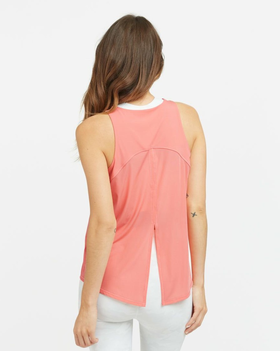 Clothing Spanx | Spanx Go Lightly Ribbed Tie Back Tank Tops + Jackets