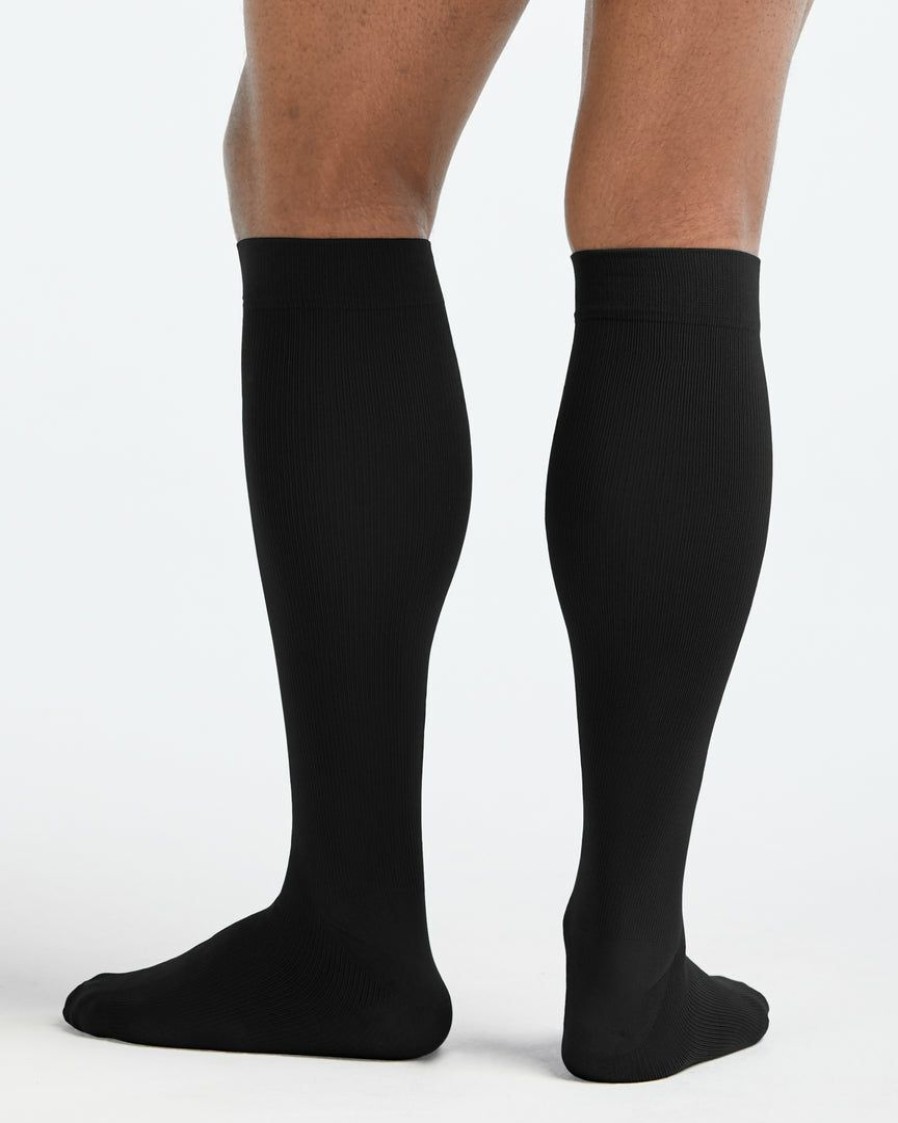 Clothing Spanx | Spanx Men'S Graduated Compression Socks, 15-20 Mmhg Mens Black