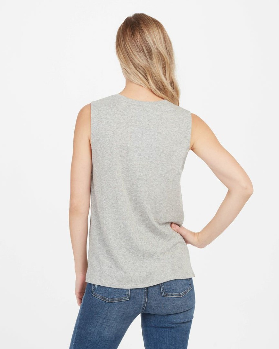 Clothing Spanx | Spanx Pima Cotton Muscle Tee