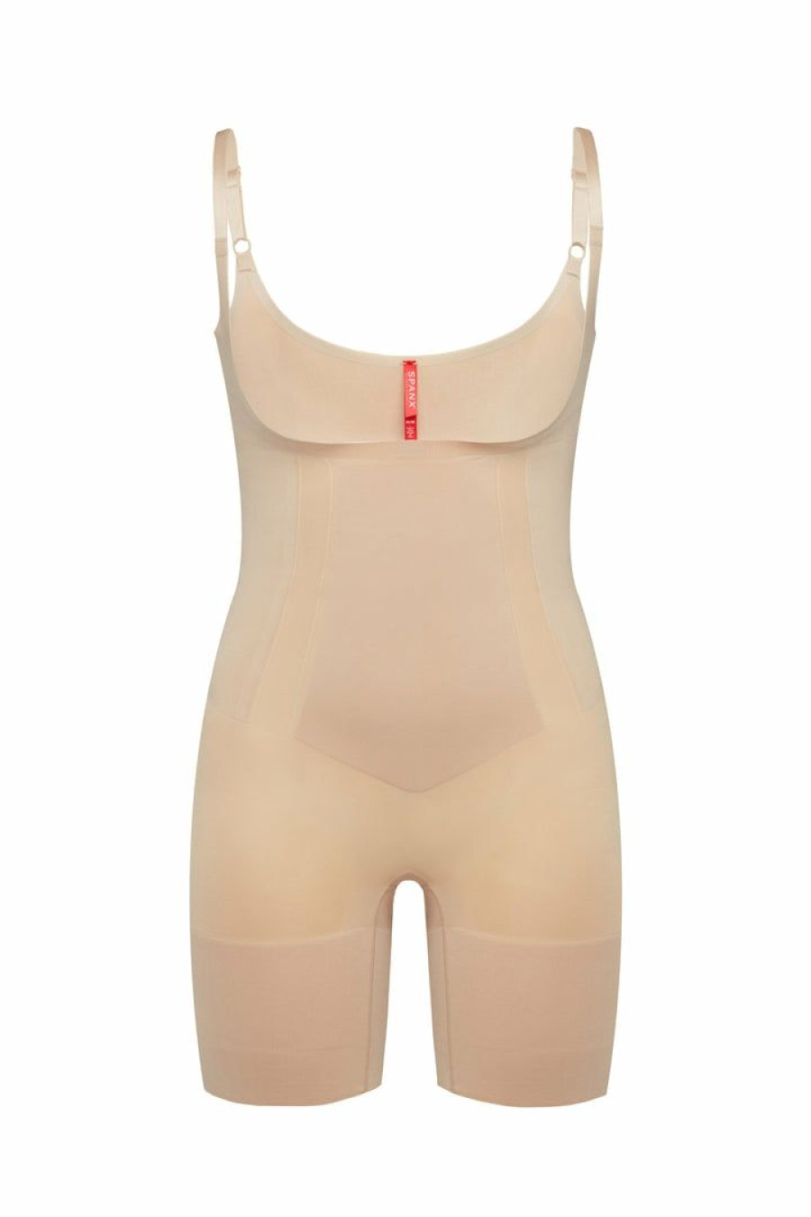 Shapewear Spanx | Spanx Oncore Open-Bust Mid-Thigh Bodysuit