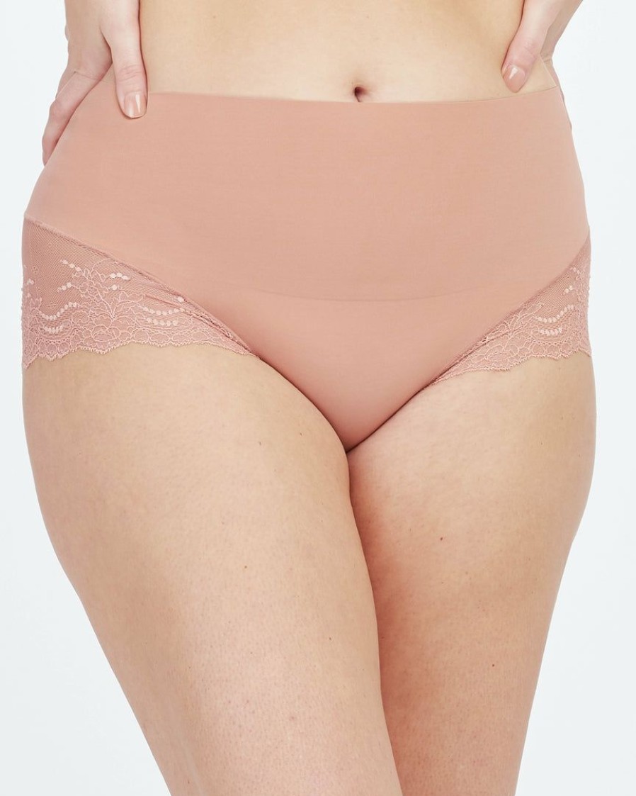 Shapewear Spanx | Spanx Undie-Tectable Lace Hi-Hipster Panty Level 1: Smooth