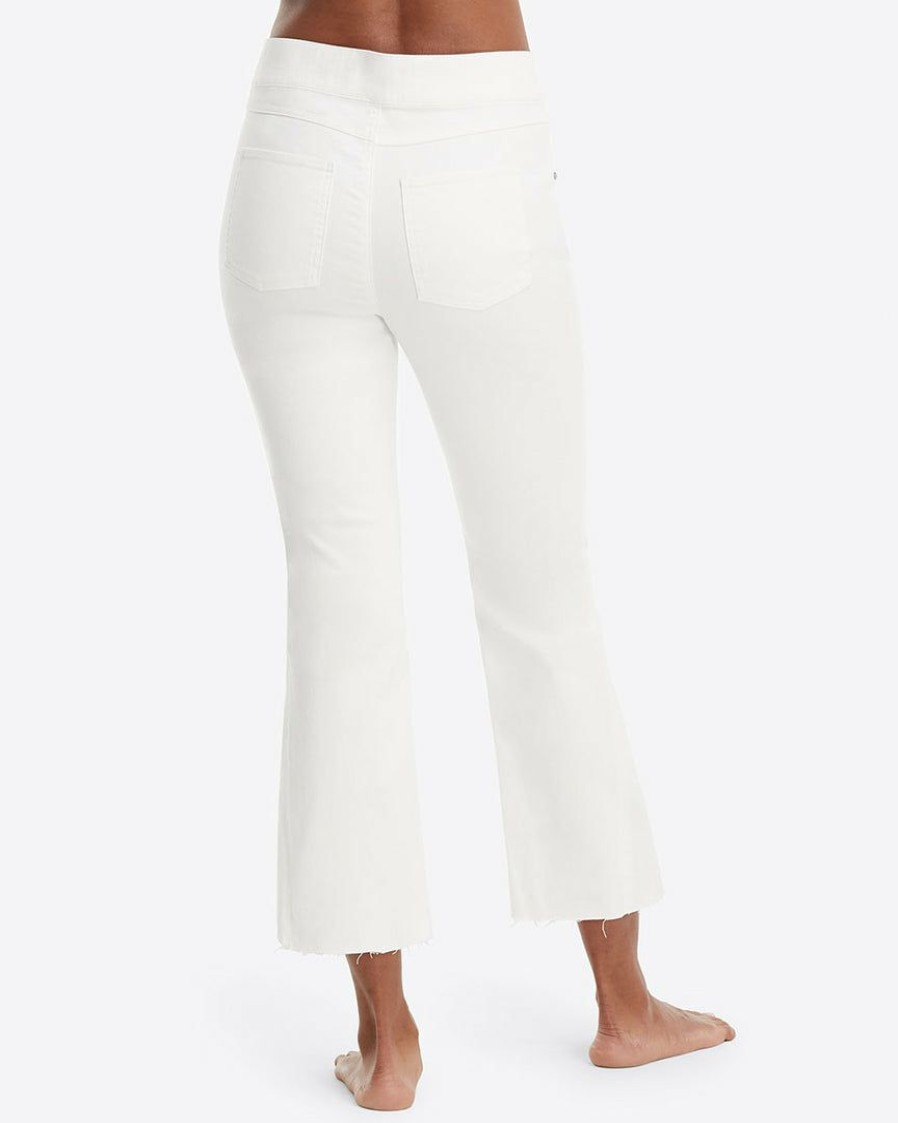 Clothing Spanx | Spanx Cropped Flare Jeans Clothing White