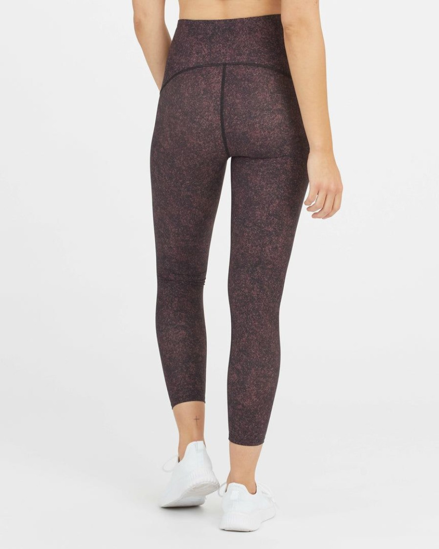 Clothing Spanx | Spanx Booty Boost Active Speckled 7/8 Leggings