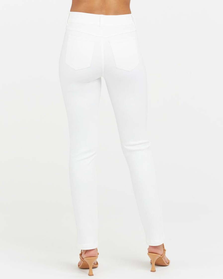 Clothing Spanx | Spanx Ankle Straight Leg Jeans, New White