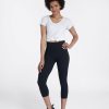 Clothing Spanx | Spanx Every.Wear Active Icon Cropped Leggings Very Black