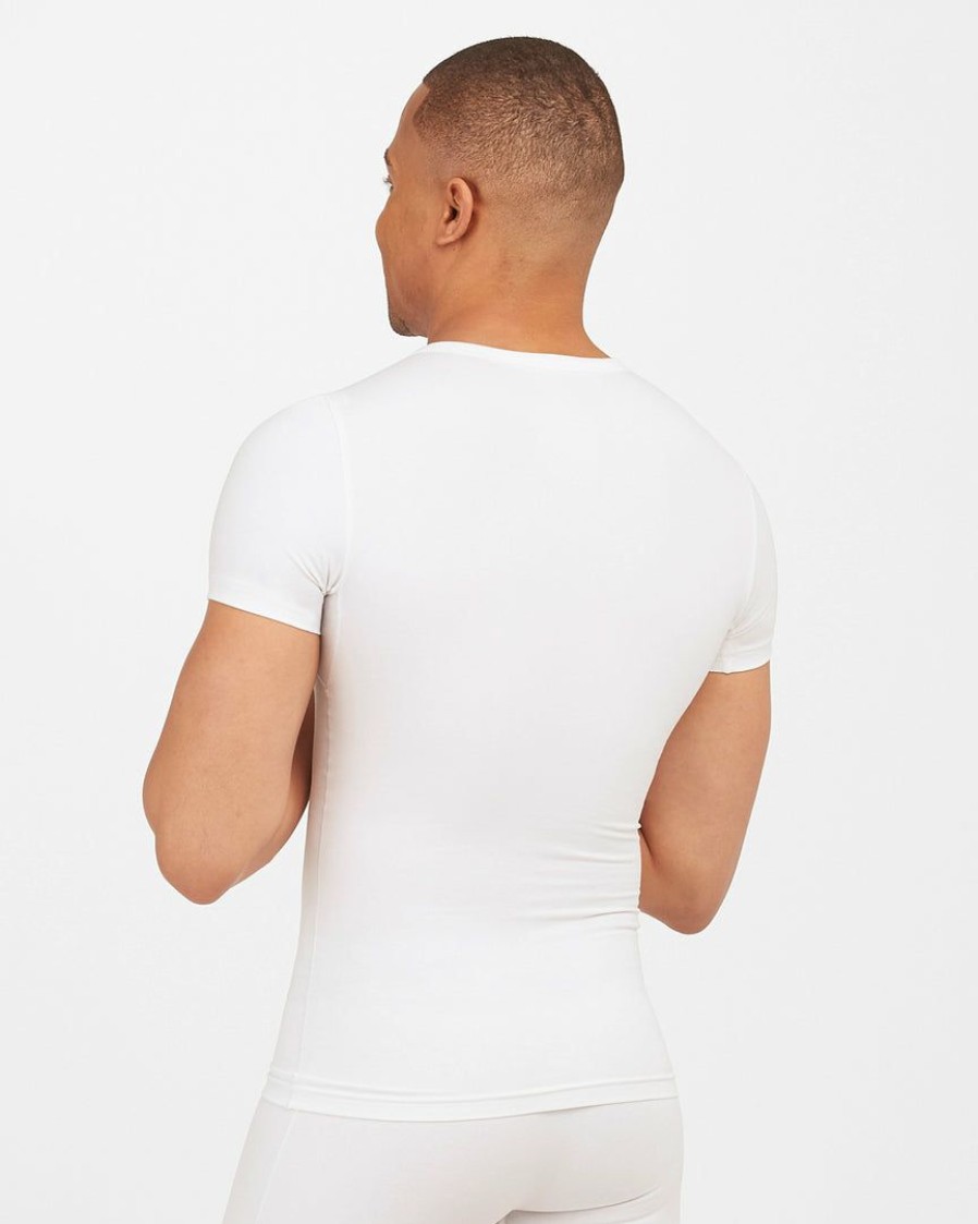 Clothing Spanx | Spanx Sculpt Cotton Crew Neck Mens