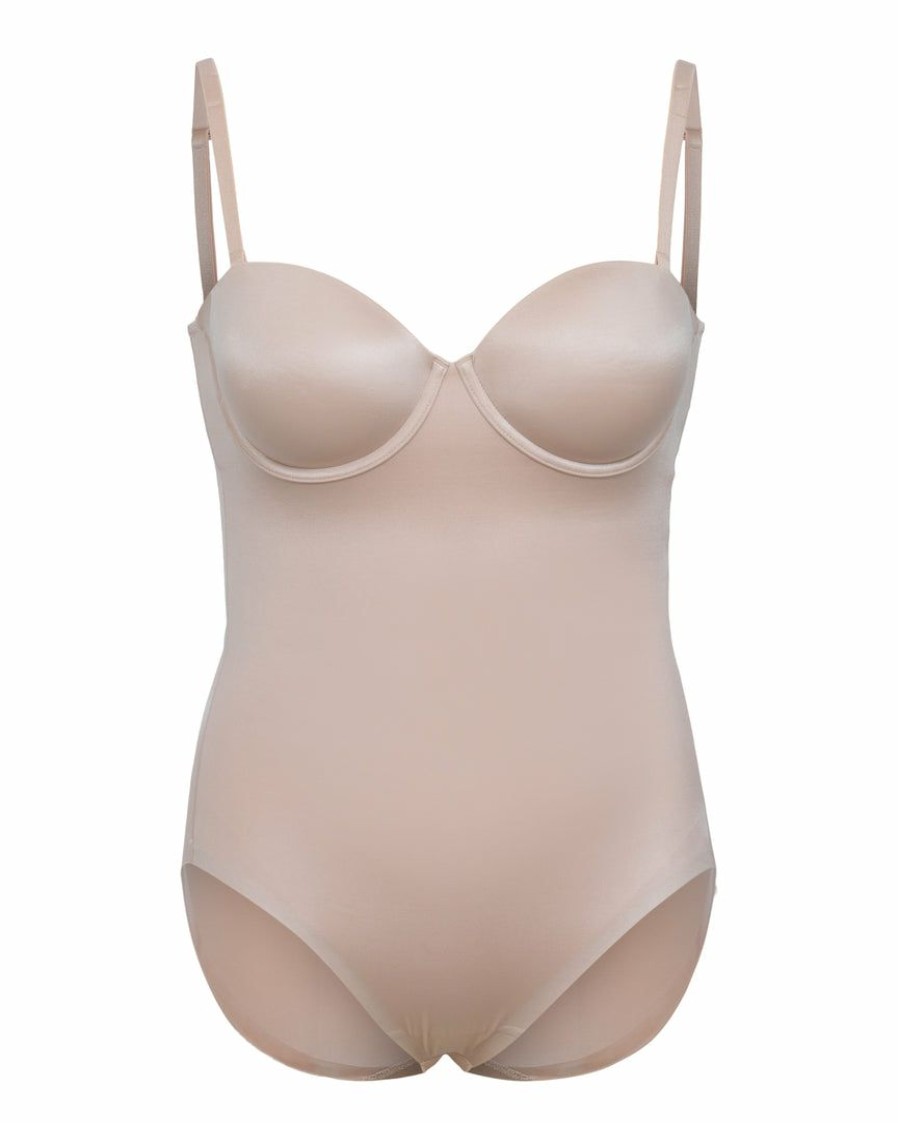 Shapewear Spanx | Spanx Shapewear Suit Your Fancy Strapless Cupped Panty Bodysuit