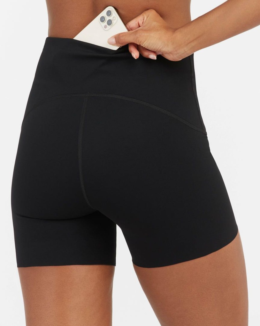 Clothing Spanx | Spanx Booty Boost Active Bike Shorts, 5 The Summer Shop Very Black