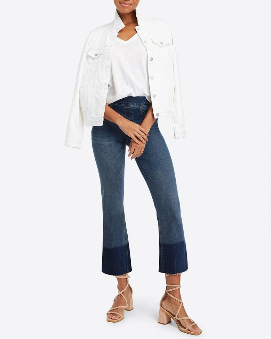 Clothing Spanx | Spanx Cropped Flare Jeans