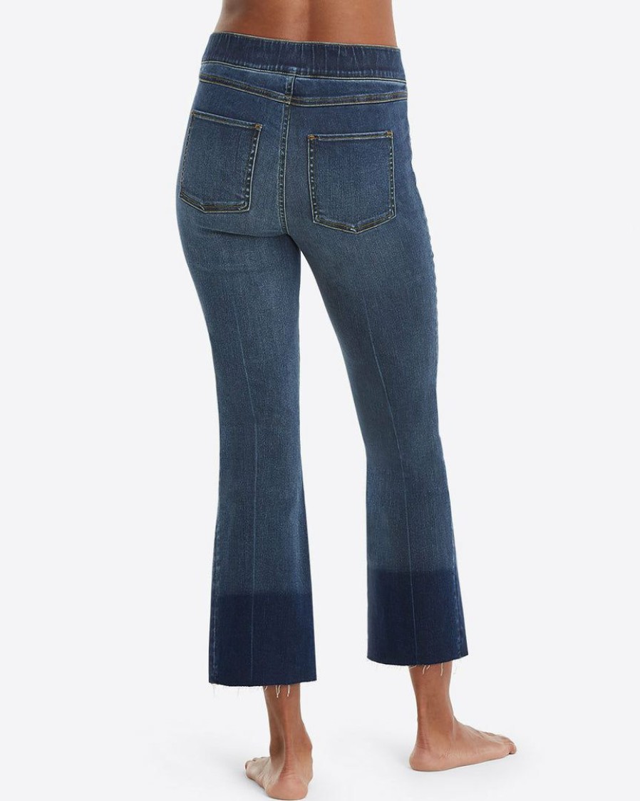 Clothing Spanx | Spanx Cropped Flare Jeans