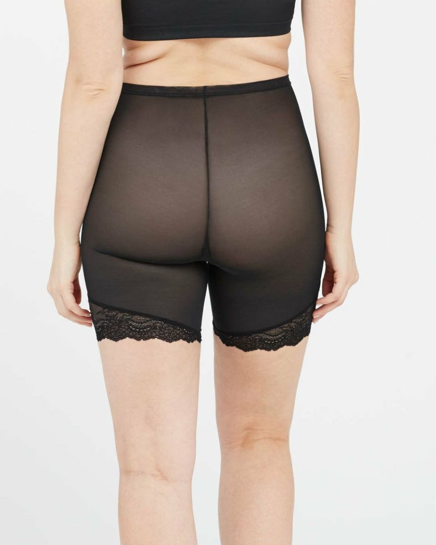 Shapewear Spanx | Spanx Shapewear Spotlight On Lace Mid-Thigh Short